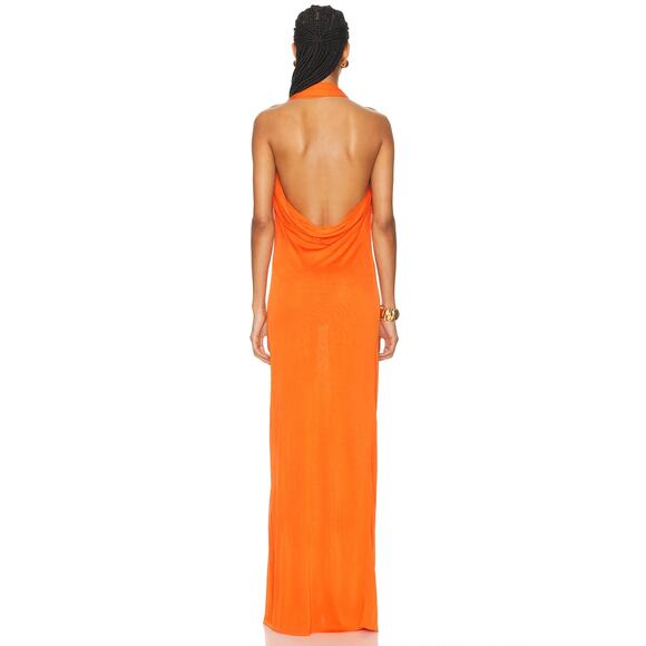 Saint Laurent Jersey Backless Halter Dress - Picture 3 of 16